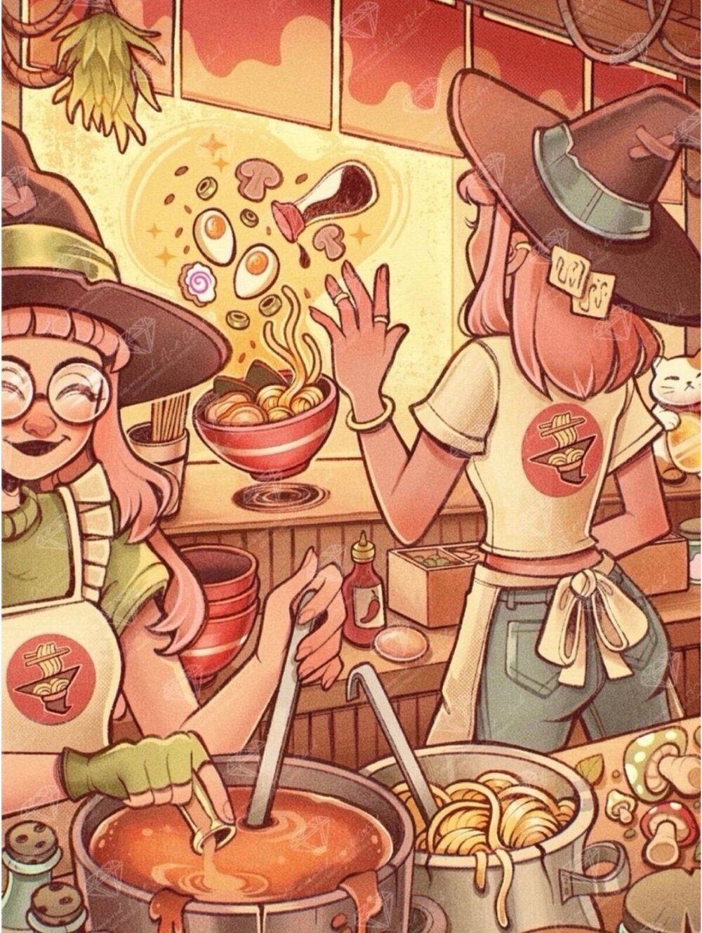 Magic Broth Ramen Shop by MrsButterD - Diamond Art Club - Silver TQ card